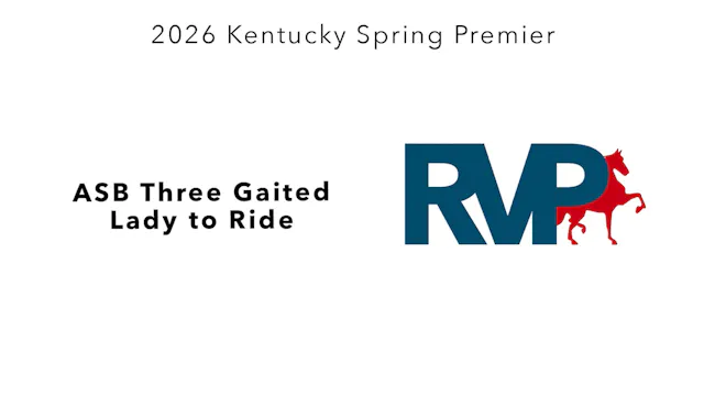 KYSP26 - Class 58 - ASB Three Gaited ...