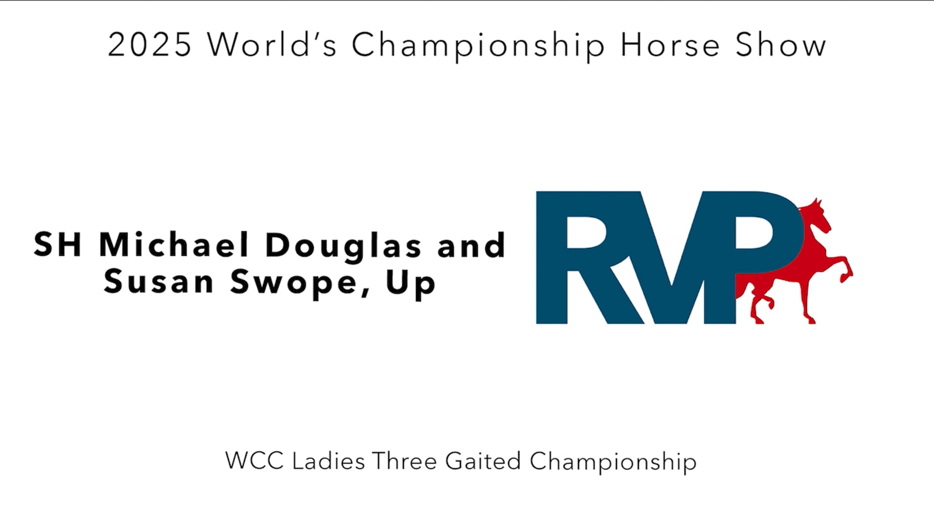 WCHS25 - Class 226 - SH Michael Douglas and Susan Swope, Up