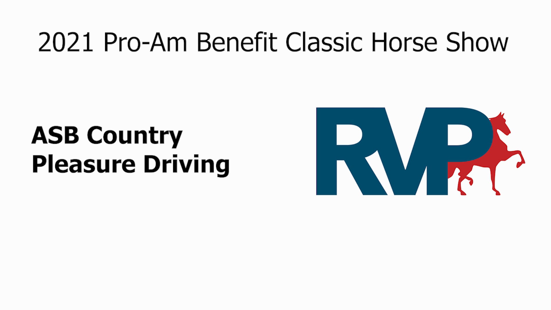 PA21 - Class 22 - ASB Country Pleasure Driving