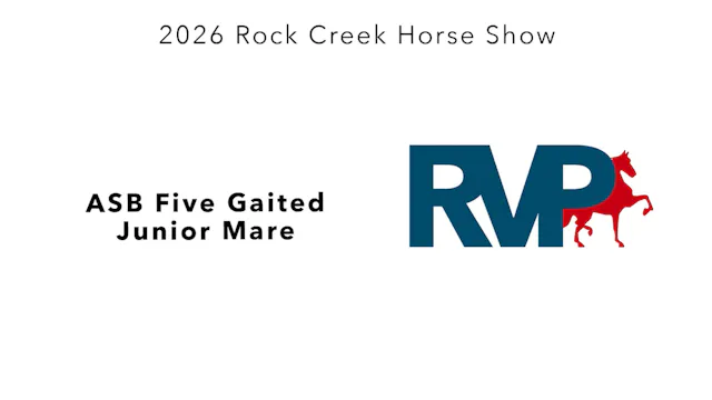 RC26 - Class 54 - ASB Five Gaited Jun...