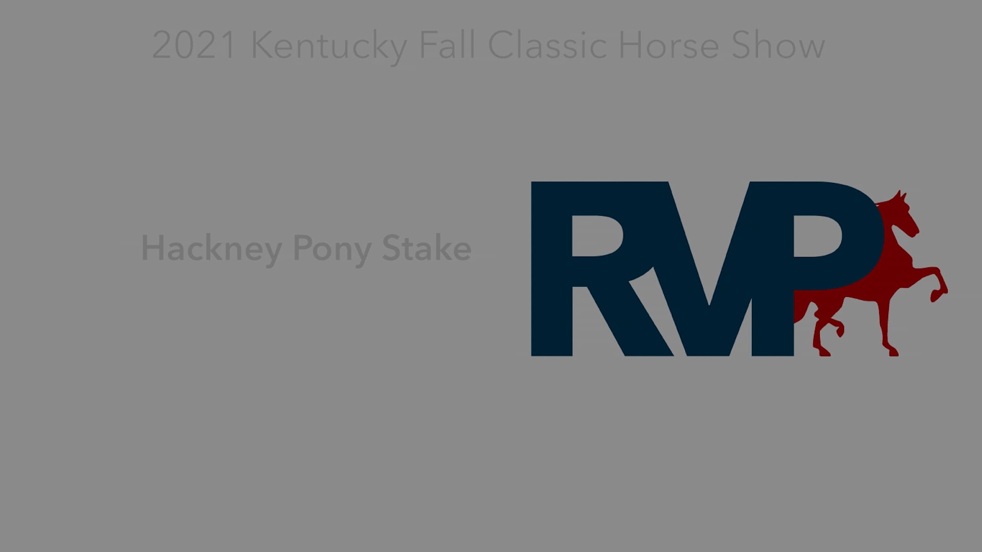 KYFC21 - Class 101 - Hackney Pony Stake