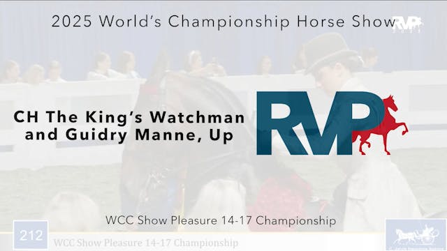 WCHS25 - Class 212 - CH The King's Wa...