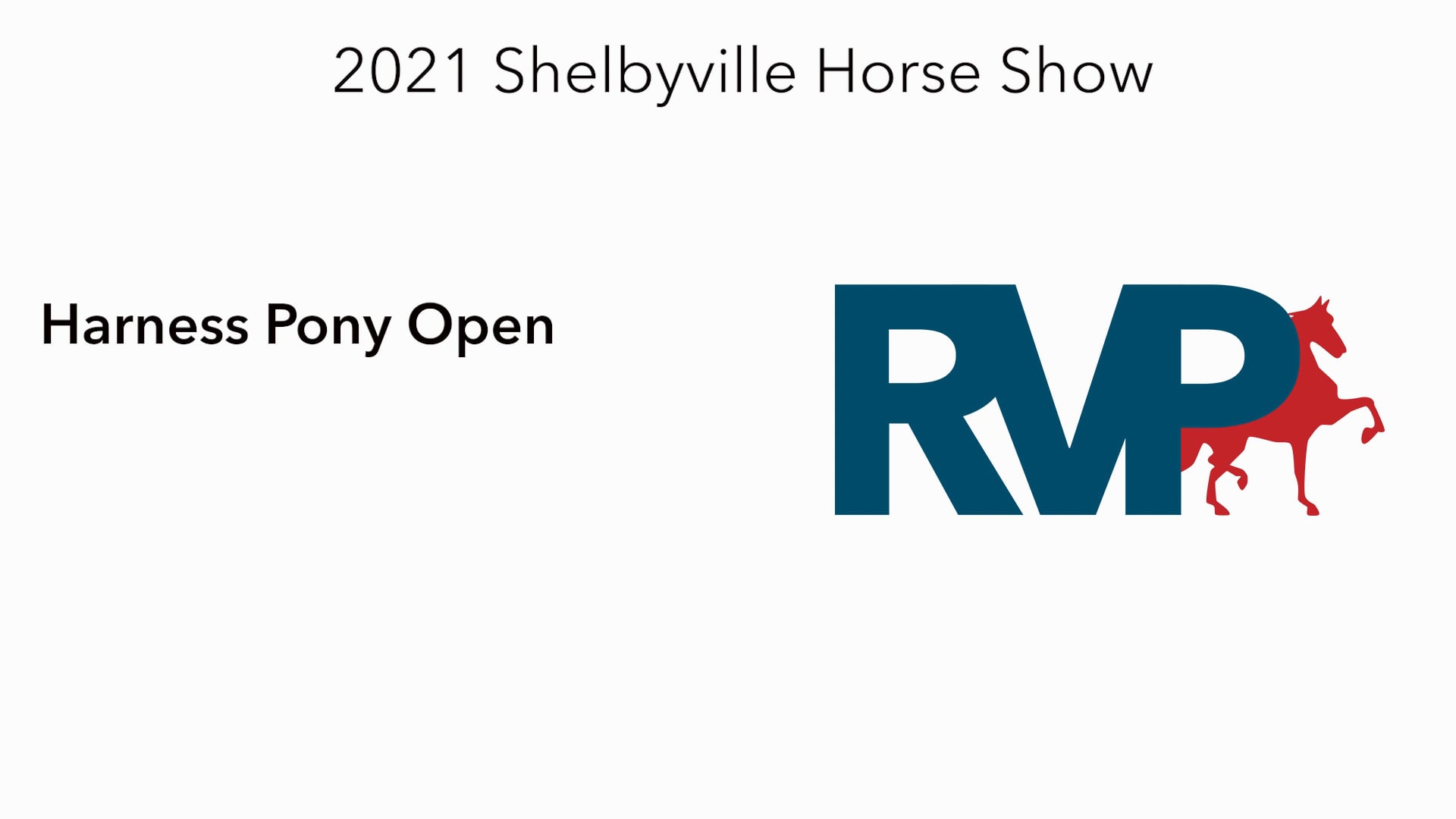 SHS21 - Class 45 -  Harness Pony Open 