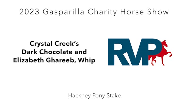 GASP23 - Class 173 - Crystal Creek's Dark Chocolate and Elizabeth Ghareeb, Whip