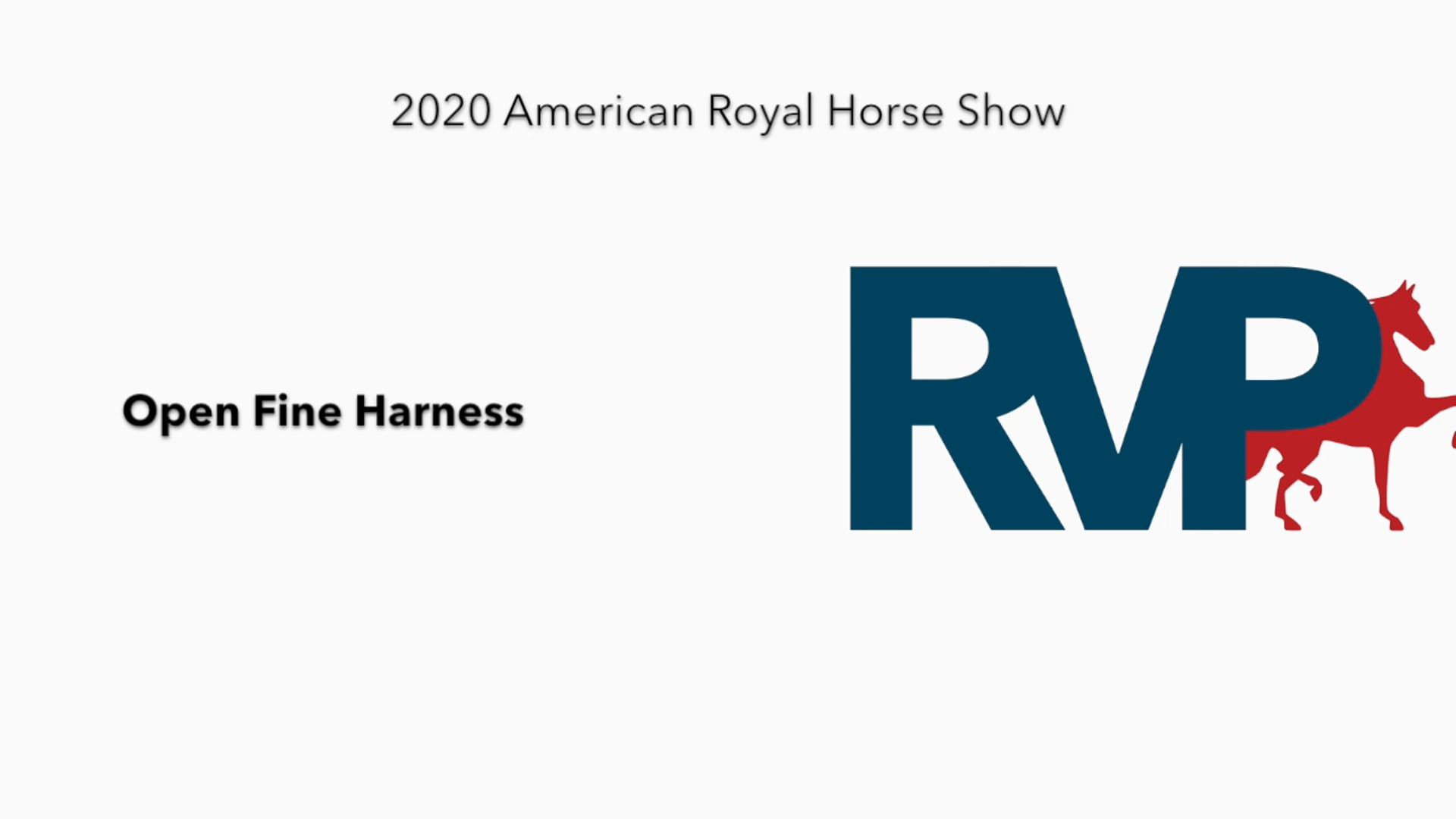 2020 AR - Class 21 Open Fine Harness