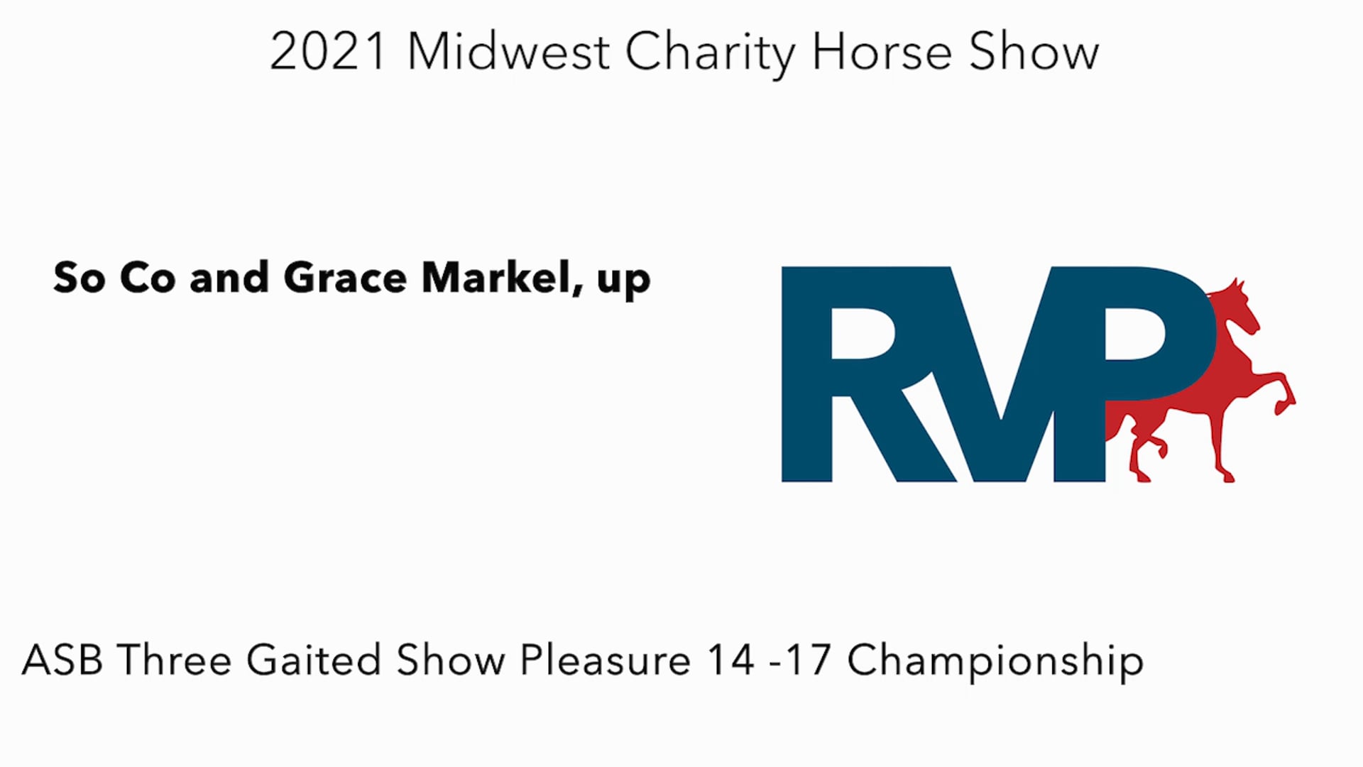 MW21 - Class 161 - So Co and Grace Markel, up