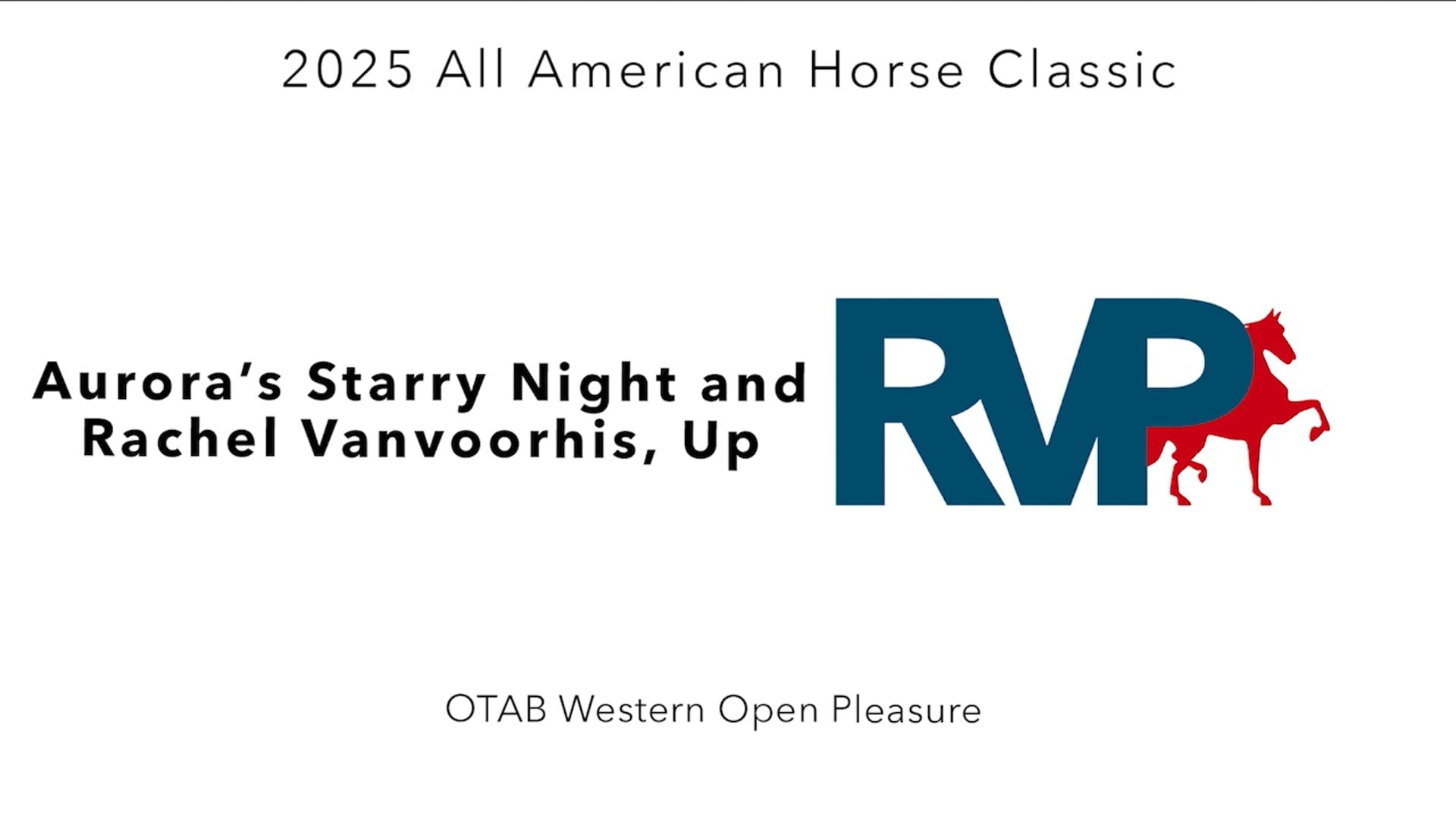 AAC25 - Class 84 - Aurora's Starry Night and Rachel Vanvoorhis, Up