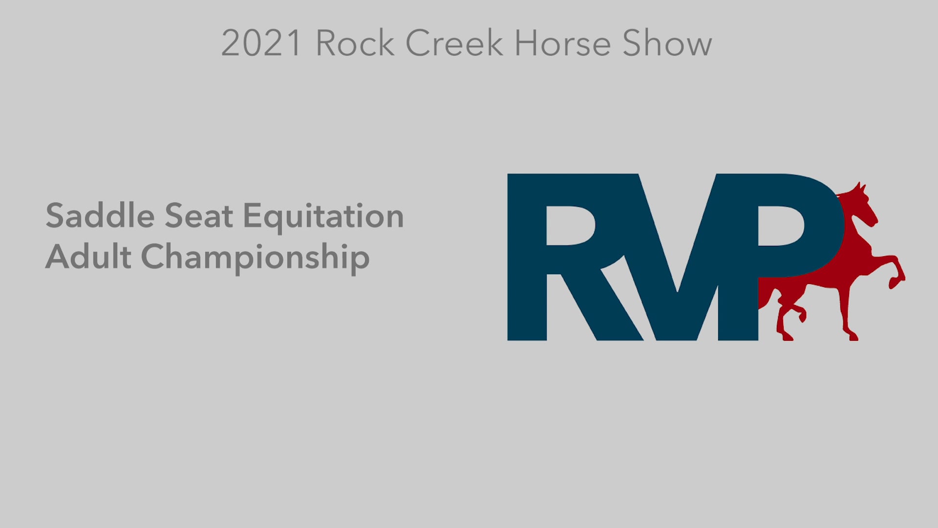 RC21 - Class 48 - Saddle Seat Equitation Adult Championship