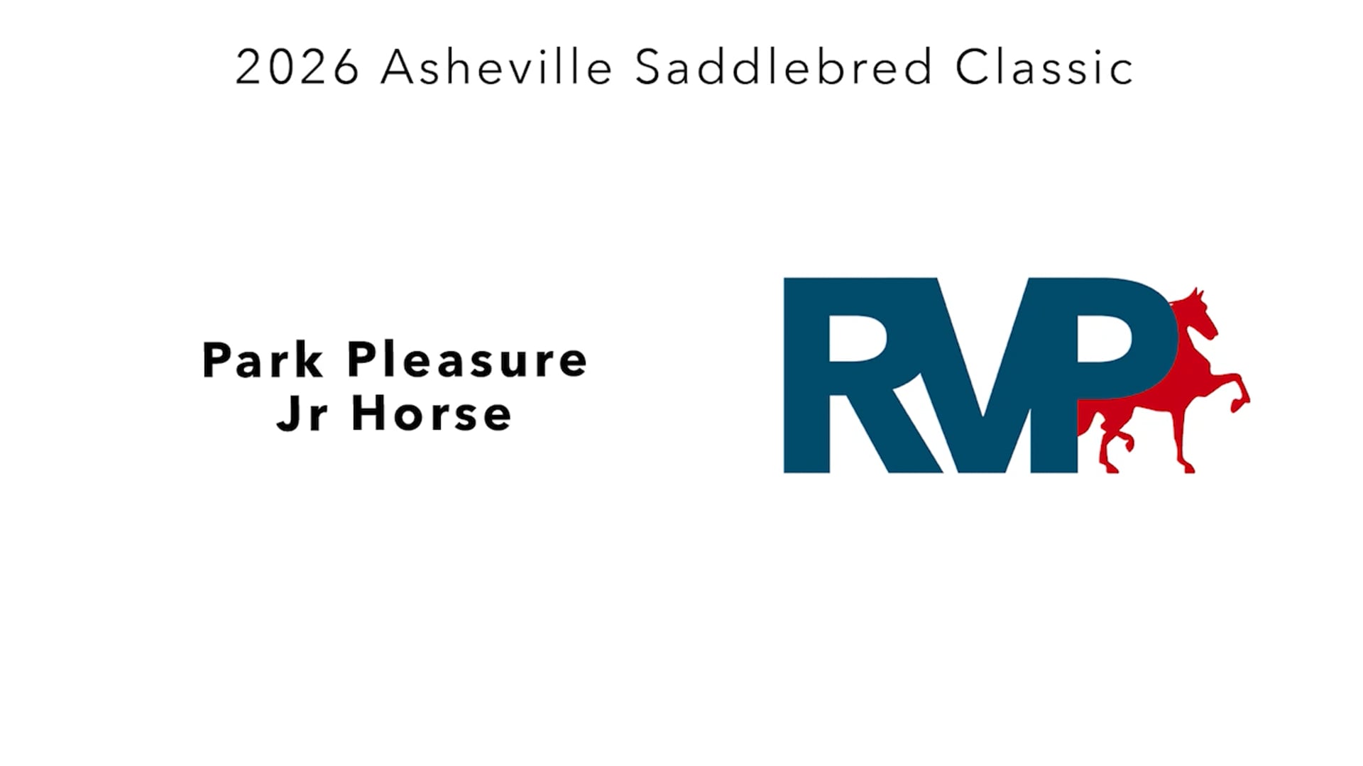 ASC26 - Class 3 - Park Pleasure Jr Horse