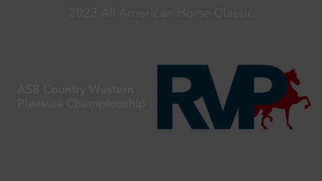 ASHAV23 - Class 116 - ASB Country Western Pleasure Championship