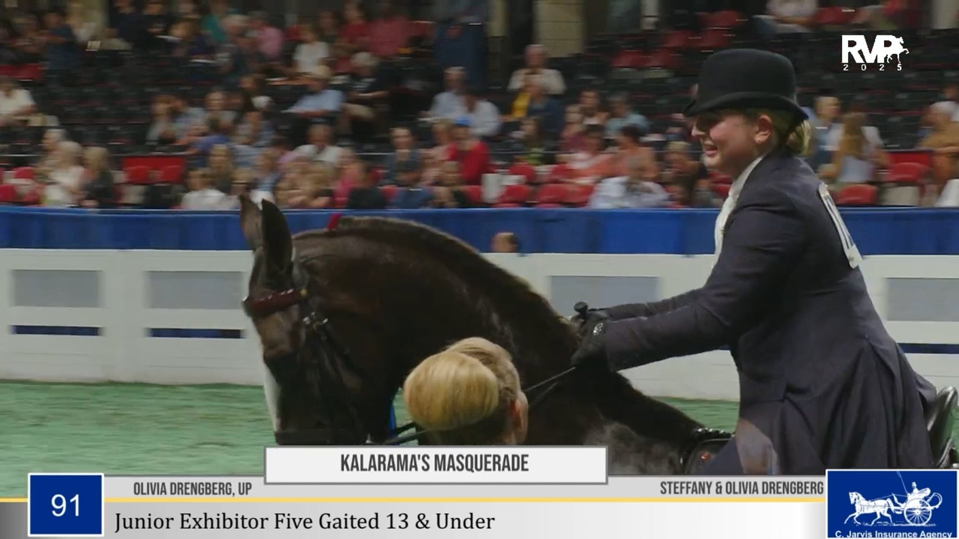 WCHS25 - Class 91 - Kalarama's Masquere and Olivia Drengberg, Up