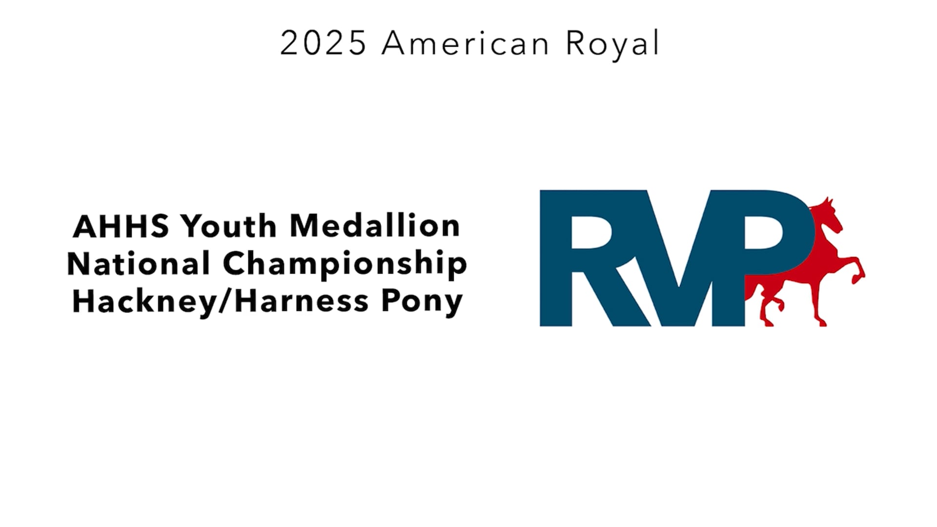 KC25 - Class 117 - AHHS Youth Medallion National Championship Hackney-Harness Pony
