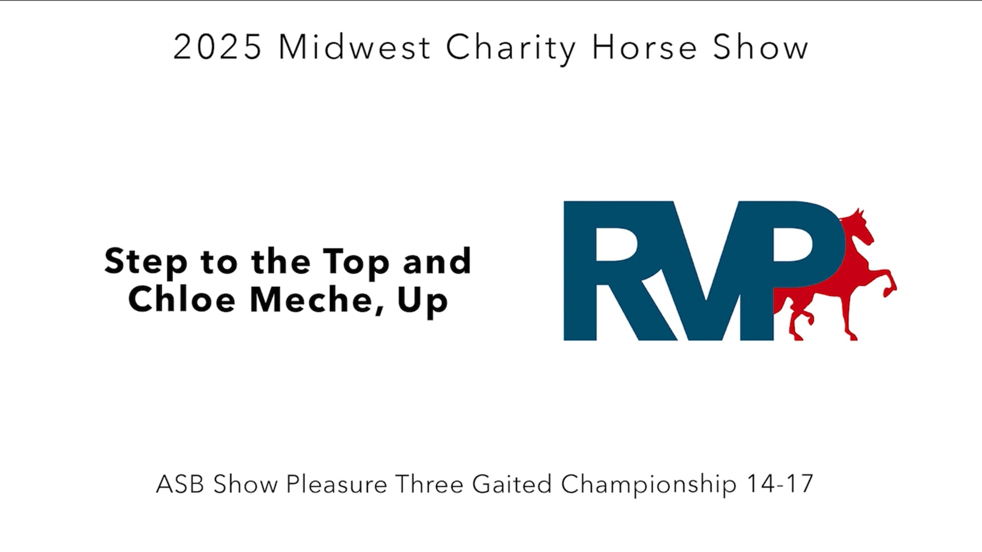 MW25 - Class 175 - Step to the Top and Chloe Meche, Up