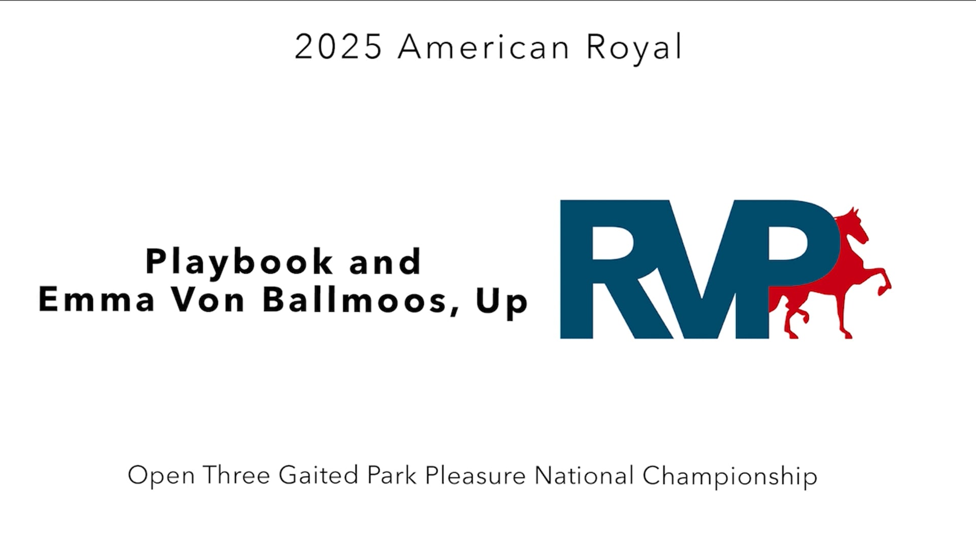 KC25 - Class 113 - Playbook and Emma von Ballmoos, Up