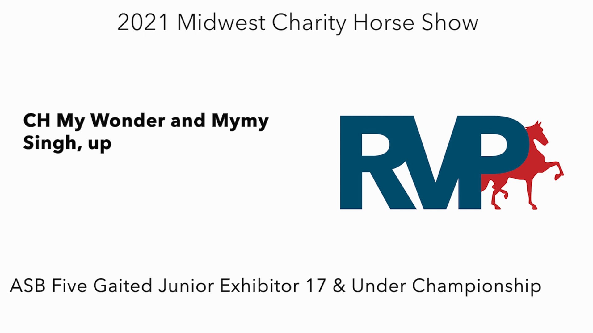 MW21 - Class 206 - CH My Wonder and Mymy Singh, up