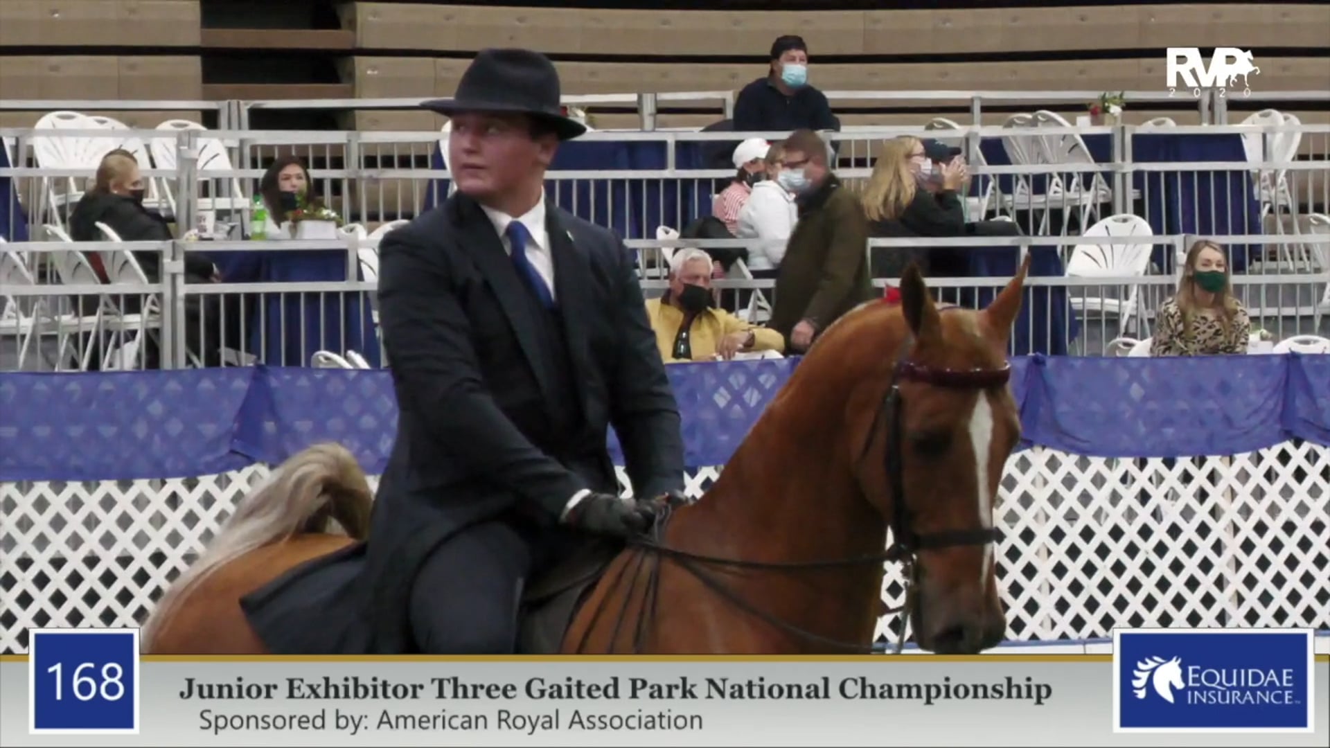 2020 AR - Class 168 Junior Exhibitor Three Gaited 
Park National Championship
