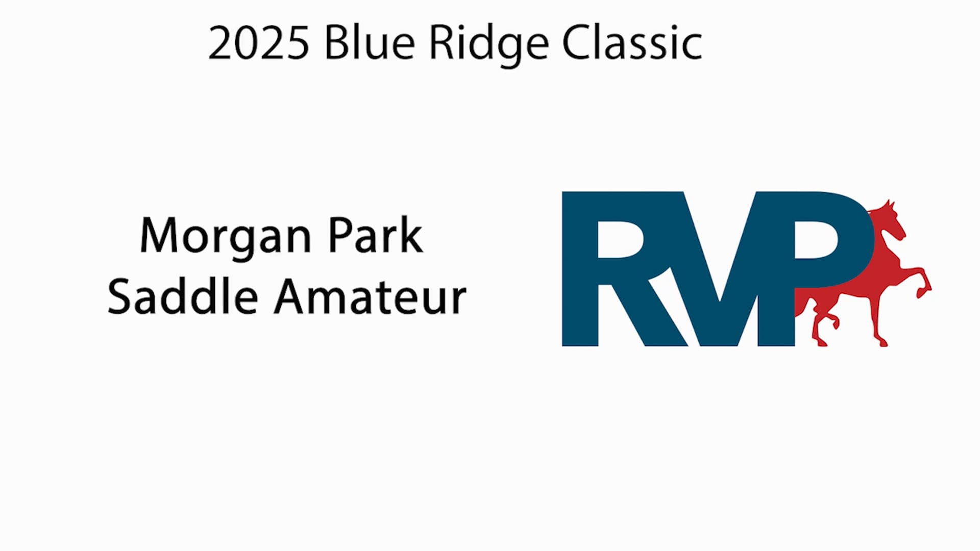 BRC25 - Class 118 - Morgan Park Saddle Amateur