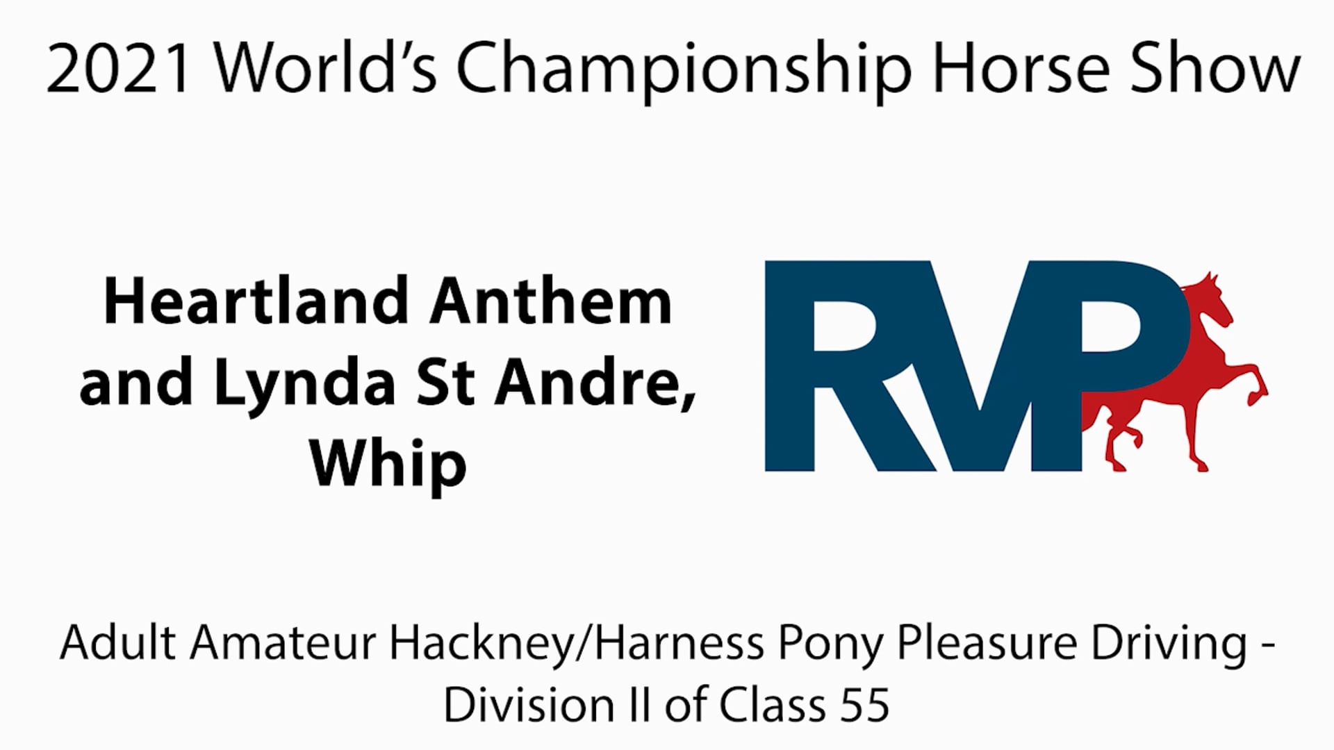 WCHS21 - Class 61 - Heartland Anthem and Lynda St Andre, Whip