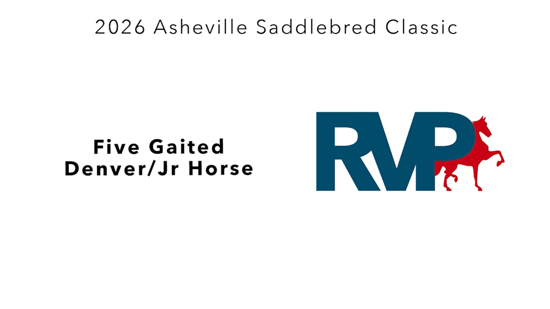 ASC26 - Class 98 - Five Gaited Denver-Jr Horse