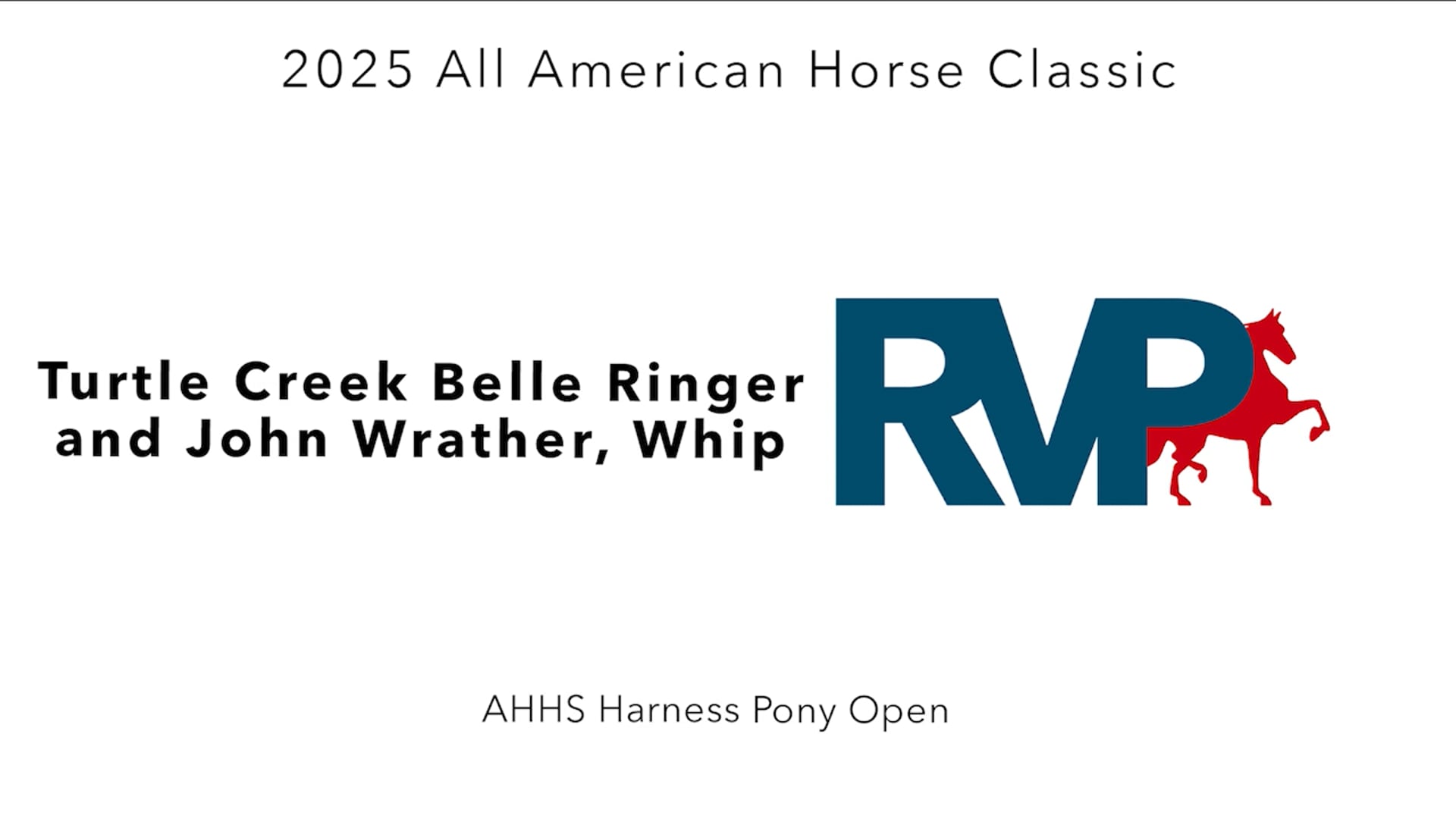 AAC25 - Class 29 - Turtle Creek Belle Ringer and John Wrather, Whiop