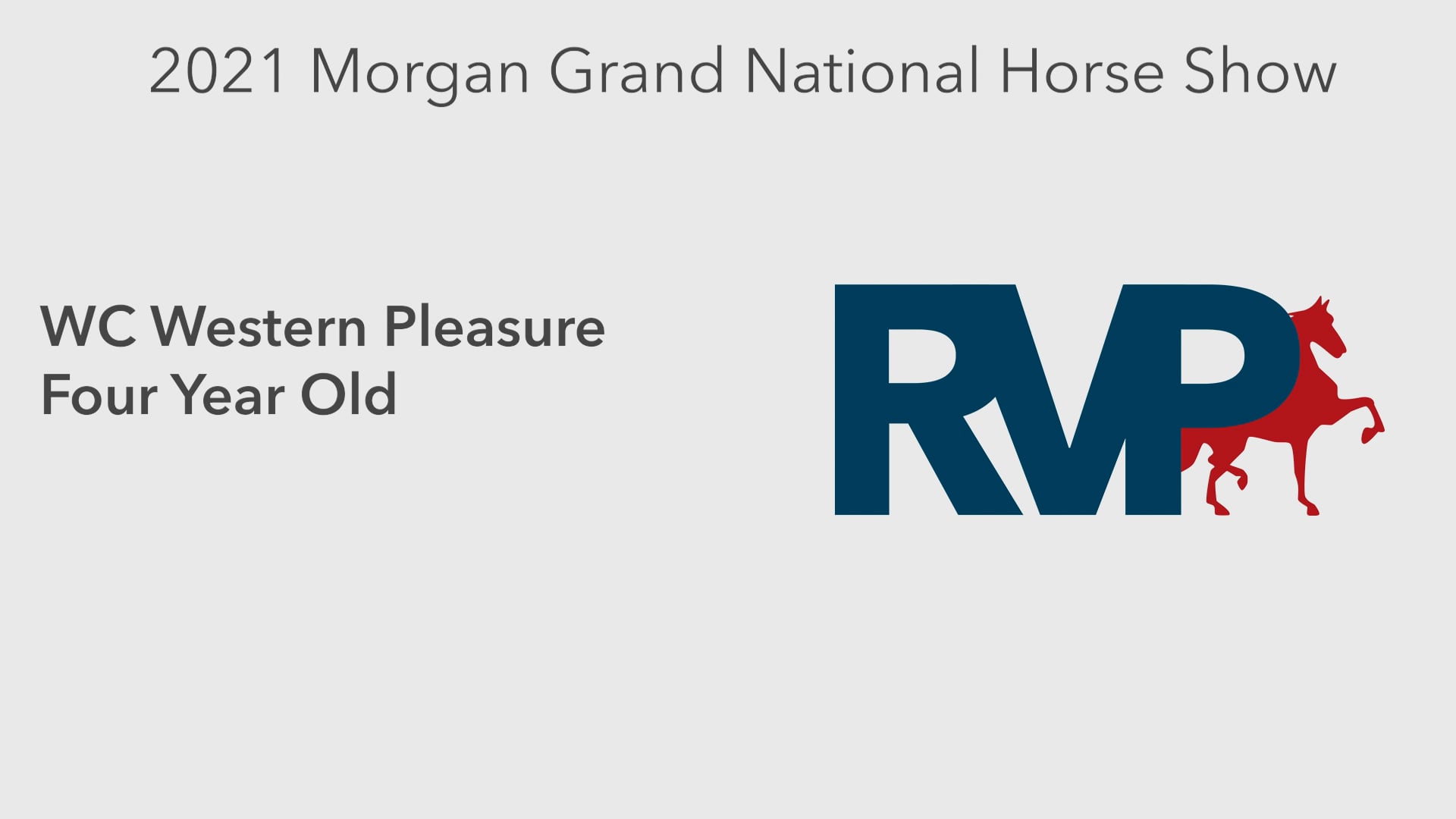 MGN21 - Class 192 -  WC Western Pleasure Four Year Old