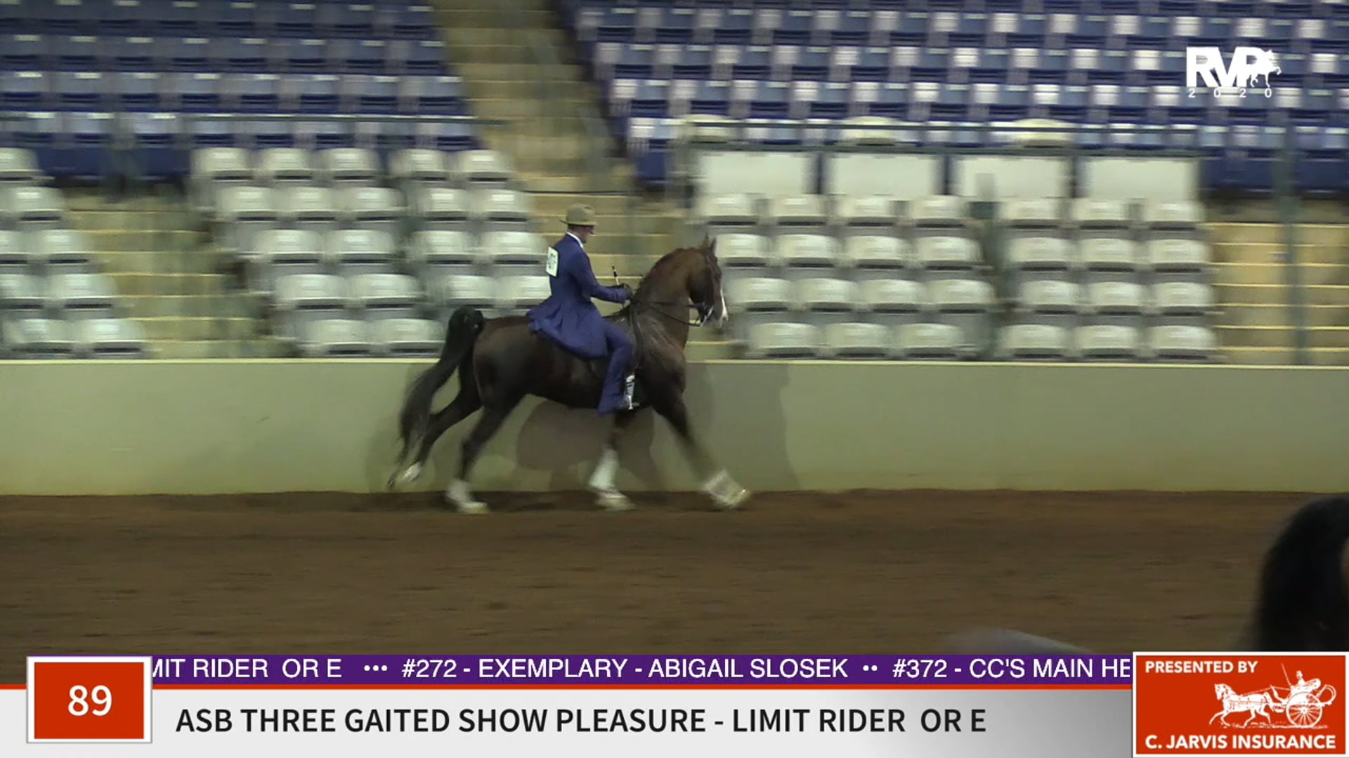 2020 SSFF - Class 89 ASB Three Gaited Show Pleasure
Limit Rider