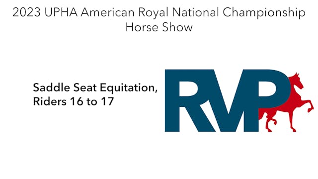 AR23 - Class 135 - Saddle Seat Equita...