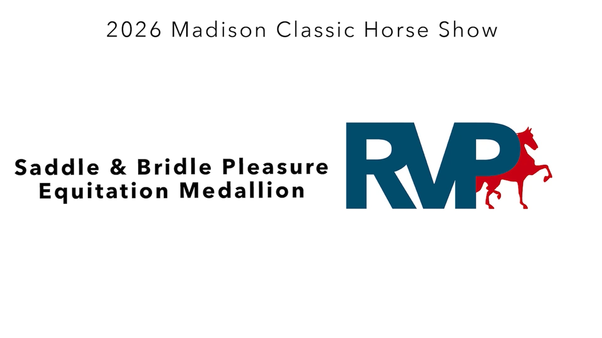 MC26 - Class 119 - Saddle & Bridle Pleasure Equitation Medallion