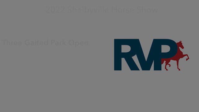 SHS22 - Class 2 -  Three Gaited Park ...