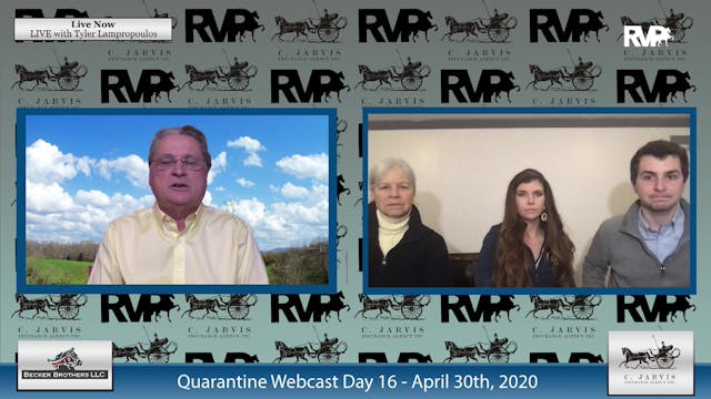 Quarantine Webcast - April 30 - Day 16