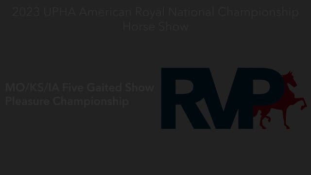 AR23 - Class 136 - MOKSIA Five Gaited...
