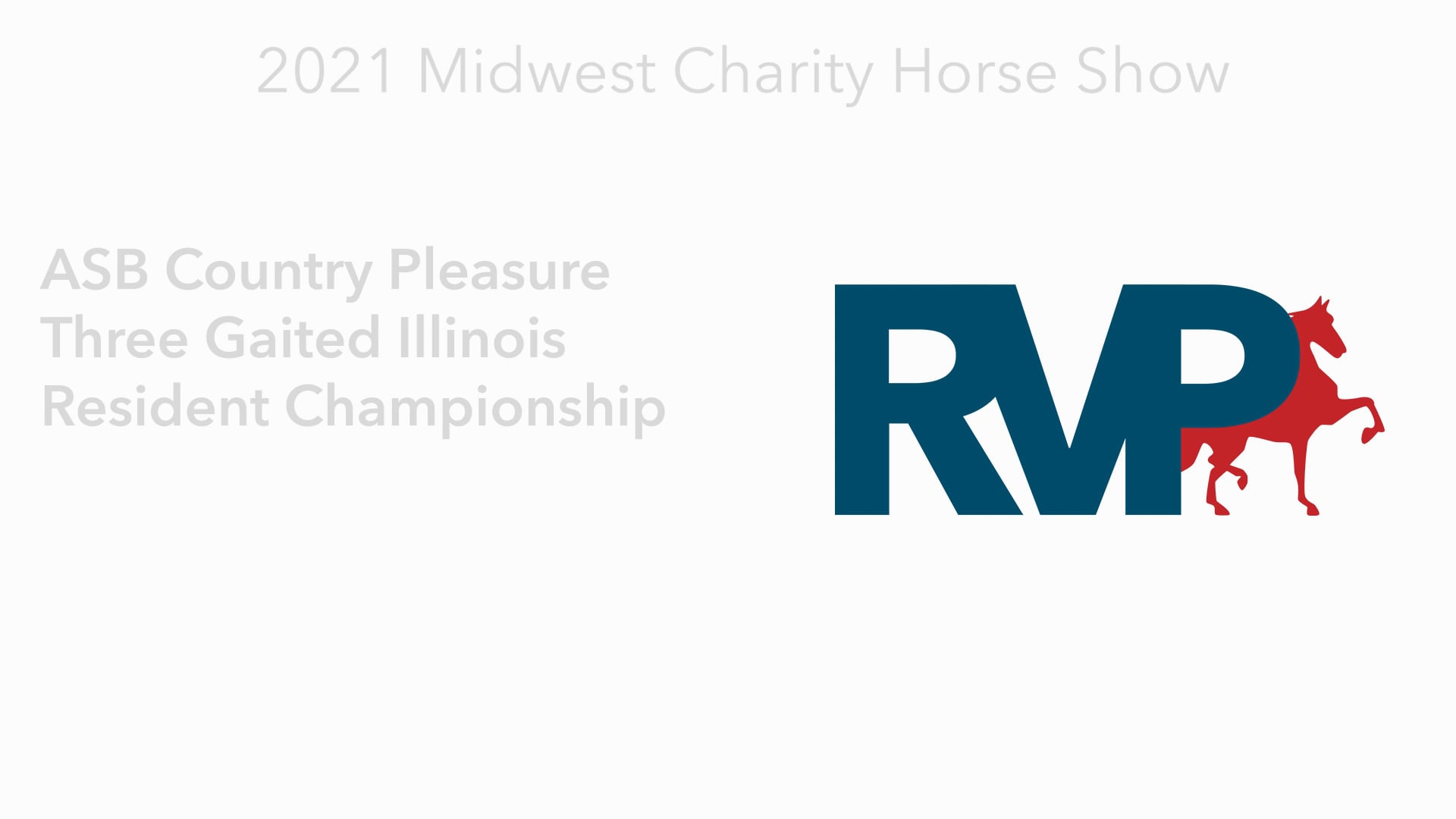 MW21 - Class 188 - ASB Country Pleasure Three Gaited Illinois Resident Championship