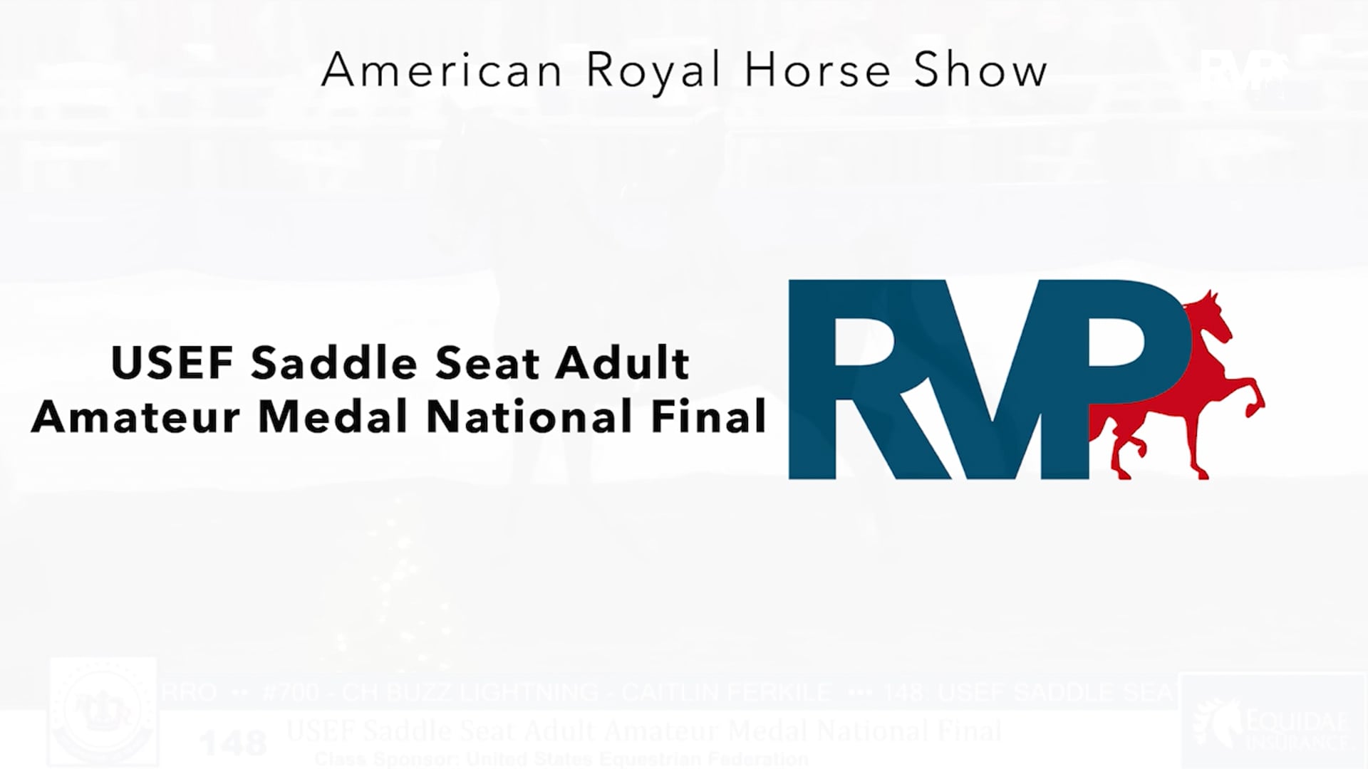 AR24 - Class 148 - USEF Saddle Seat Adult Amateur Medal National Final