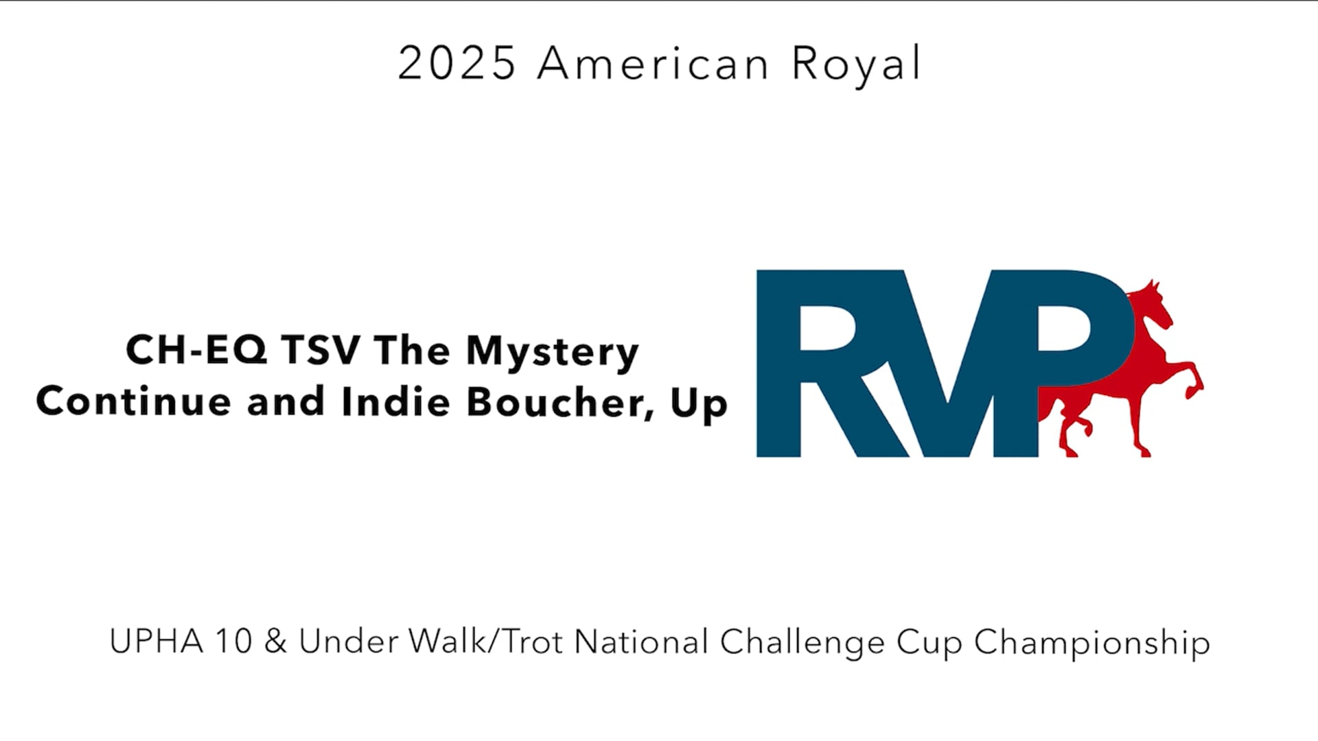 KC25 - Class 146 - CH-EQ TSV The Mystery Continue and Indie Boucher, Up