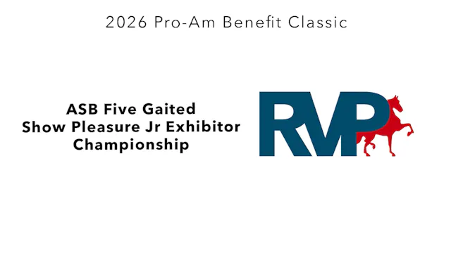 ProAm26 - Class 178 - ASB Five Gaited...
