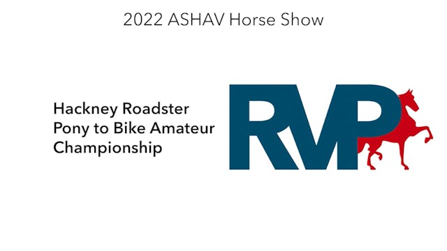 ASHAV22 - Class 75 - Hackney Roadster...
