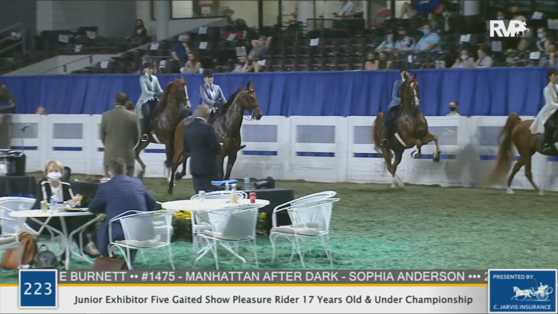 WCHS 2020 Class 223 - Junior Exhibitor Five Gaited Show Pleasure Rider 17 Years Old & Under Championship