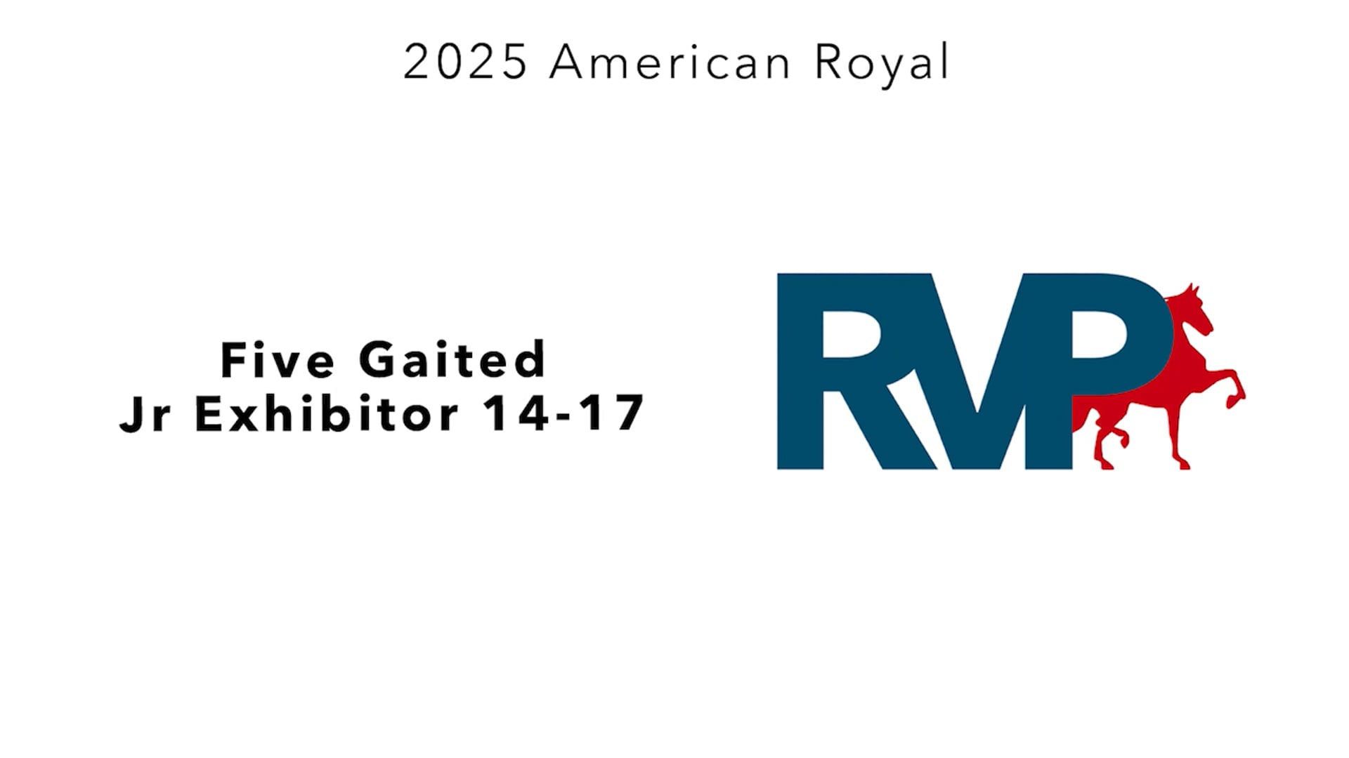 KC25 - Class 94 - Five Gaited Jr Exhibitor 14-17
