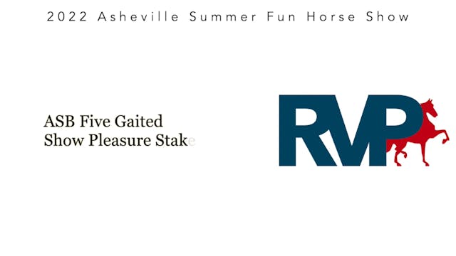 ASF22 - Class 111 - ASB Five Gaited S...