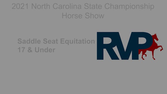 NCSC21 - Class 93 - Saddle Seat Equit...