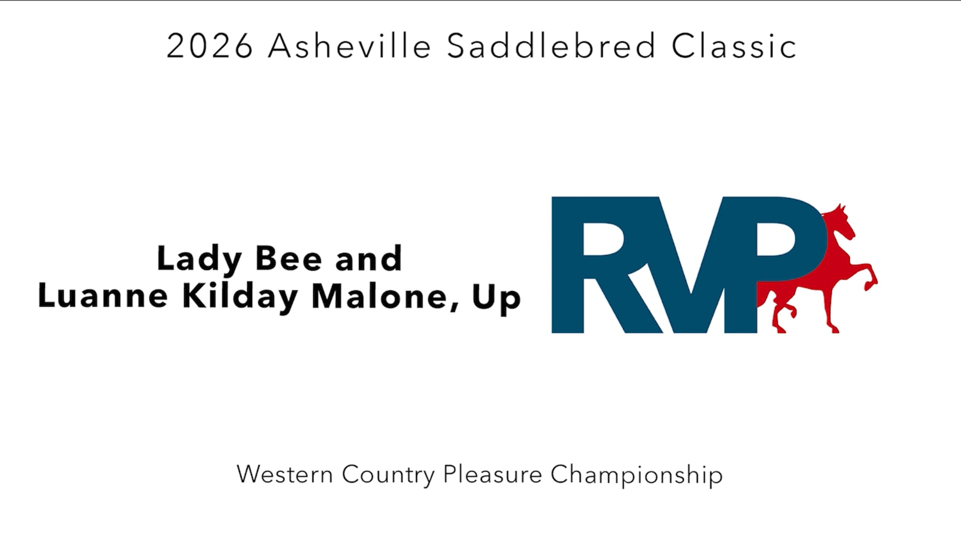 ASC26 - Class 123 - Lady Bee and Luanne Kilday Malone, Up