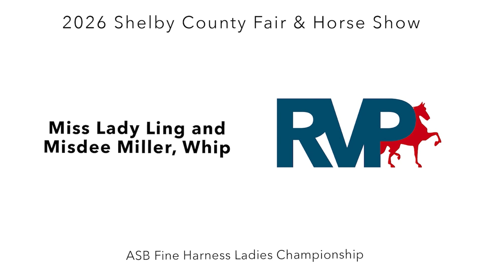 SC26 - Class 75 - Miss Lady Ling and Misdee Miller, Whip