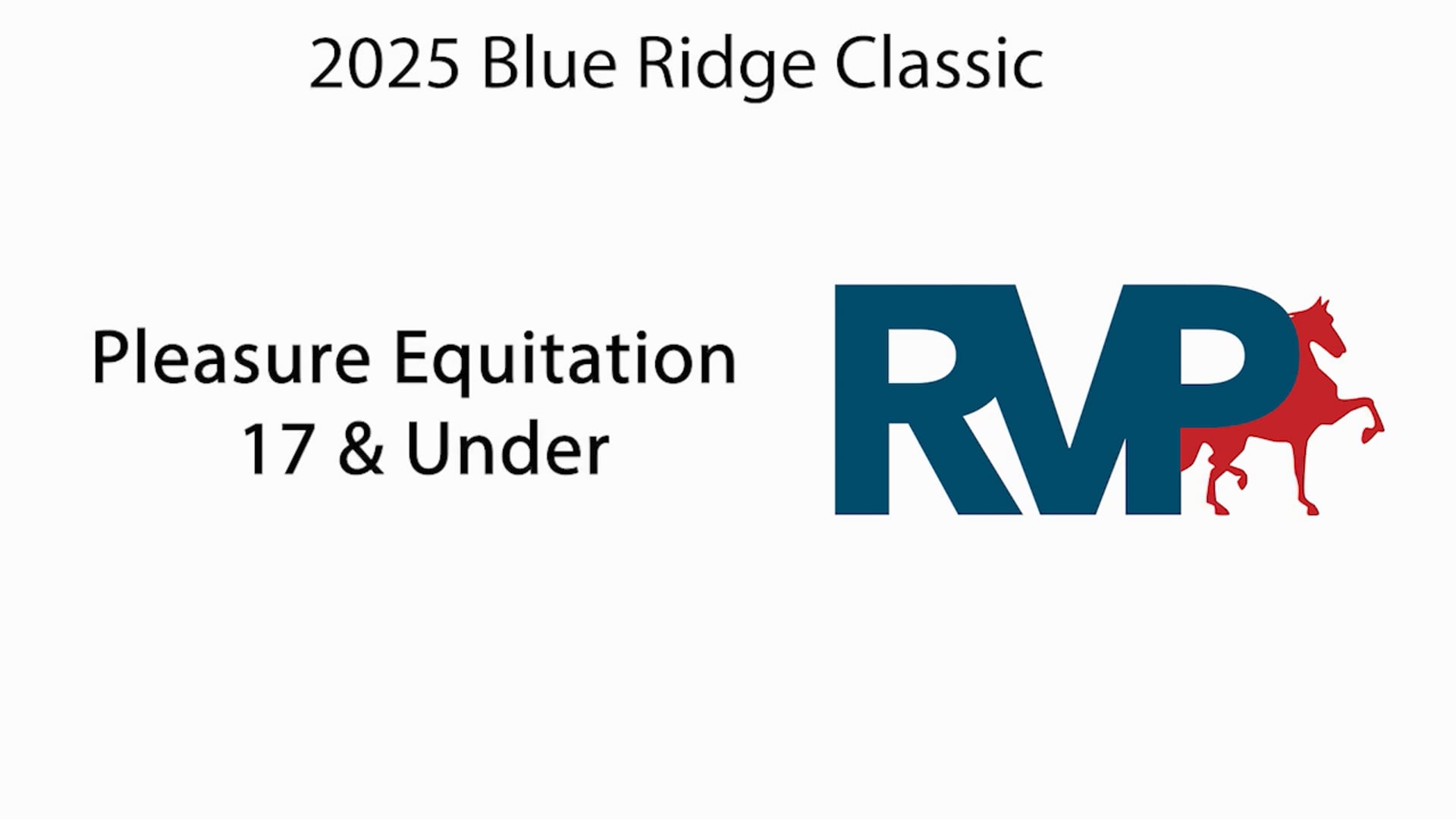 BRC25 - Class 61 - Pleasure Equitation 17 & Under