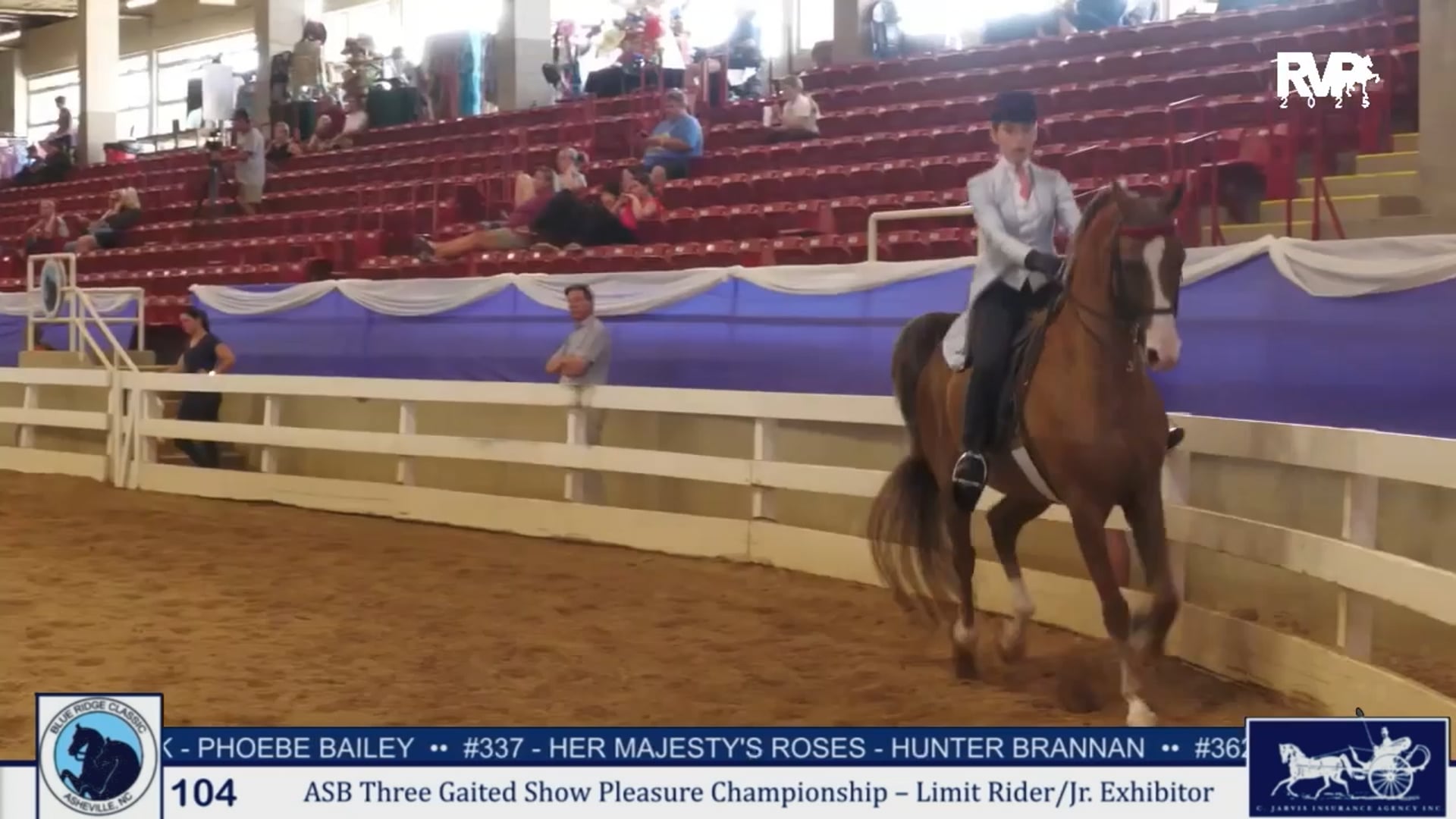 BRC25 - Class 104 - ASB Three Gaited Show Pleasure Limit Rider- Jr. Exhibitor Championship