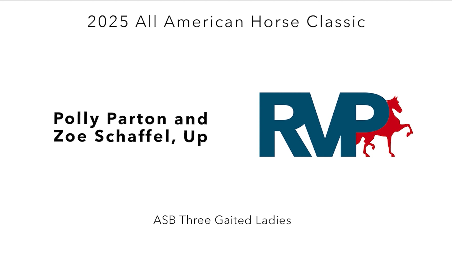 AAC25 - Class 33 - Polly Parton and Zoe Schaffel, Up