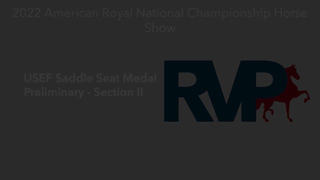AR22 - Class 160.2 - USEF Saddle Seat...