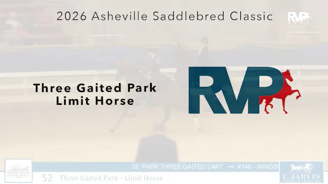 ASC26 - Class 52 - Three Gaited Park ...