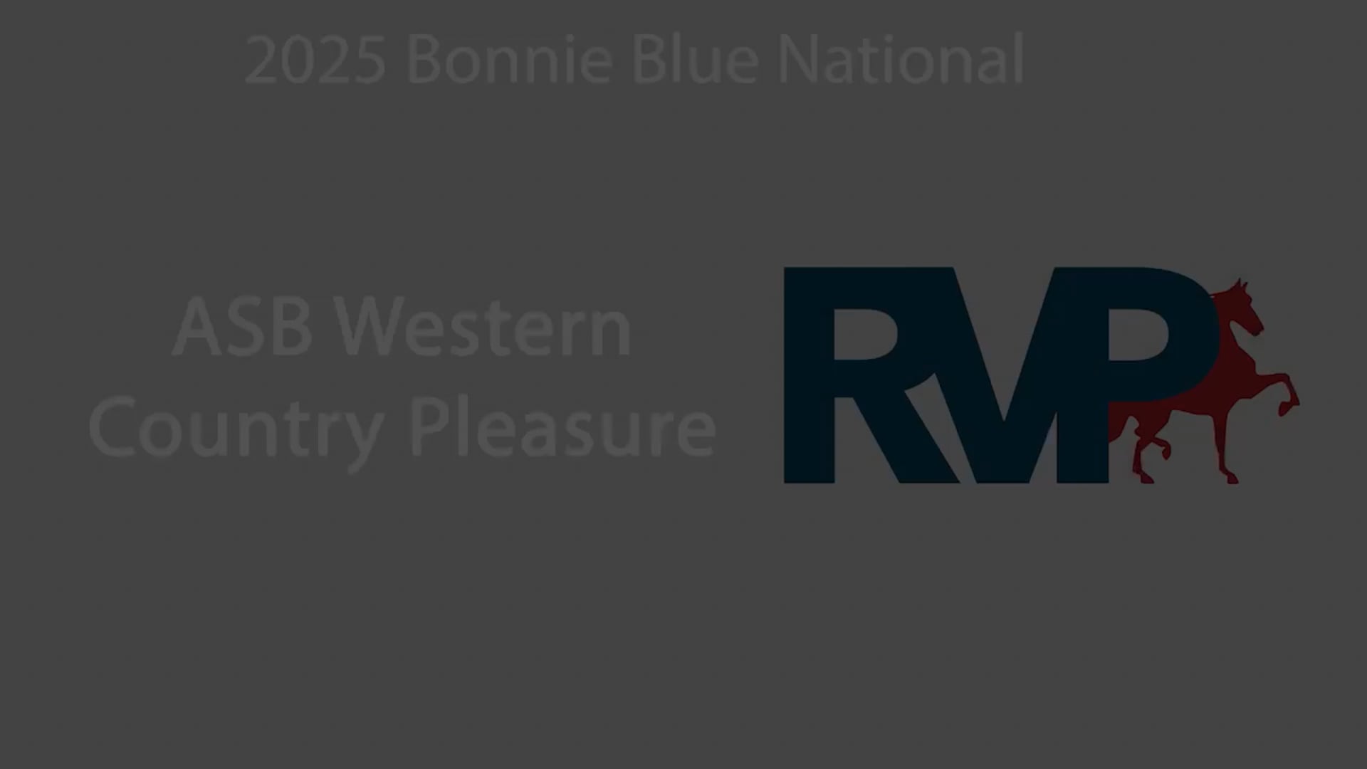 BB25 - Class 6 - ASB Western Country Pleasure