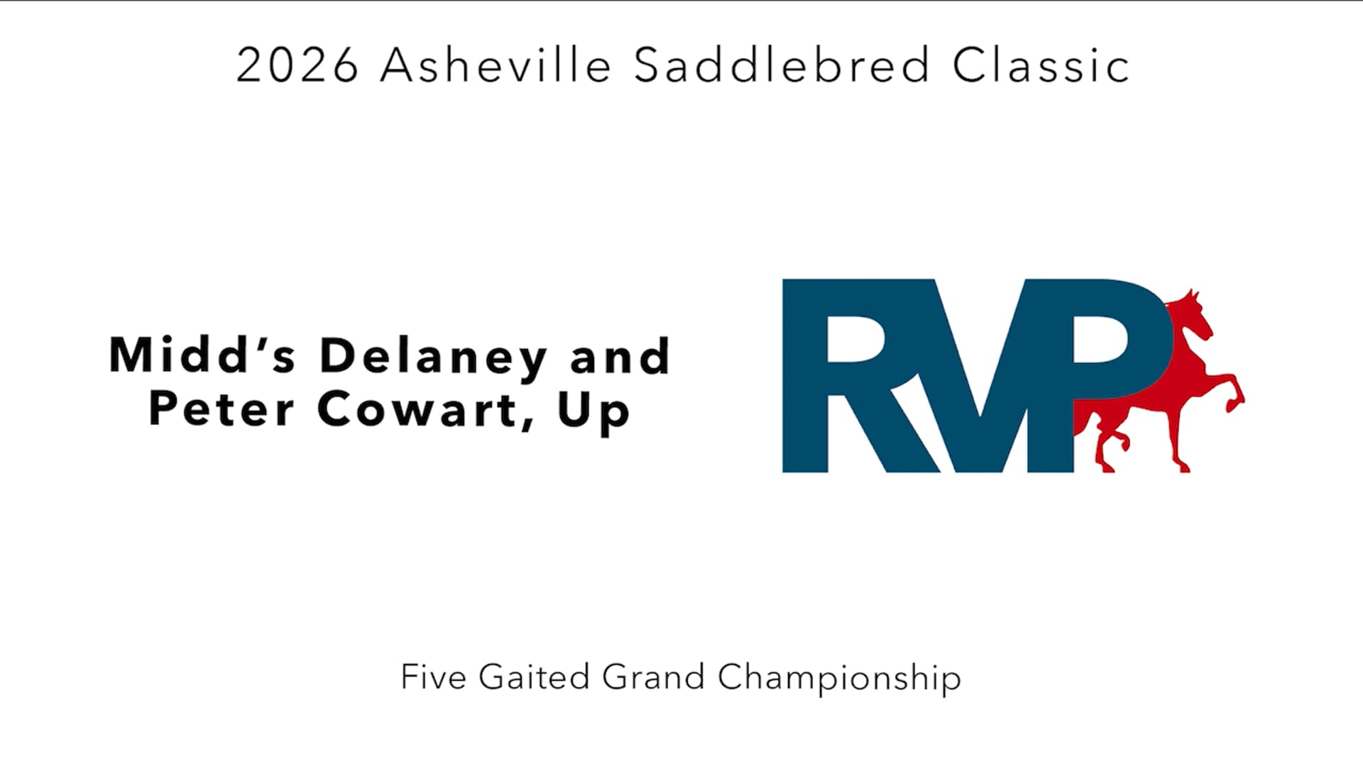 ASC26 - Class 156 - Midd's Delaney and Peter Cowart, Up