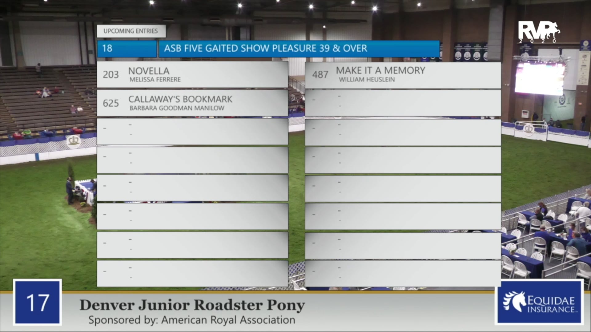 2020 AR - Class 17 Denver Junior Roadster Pony